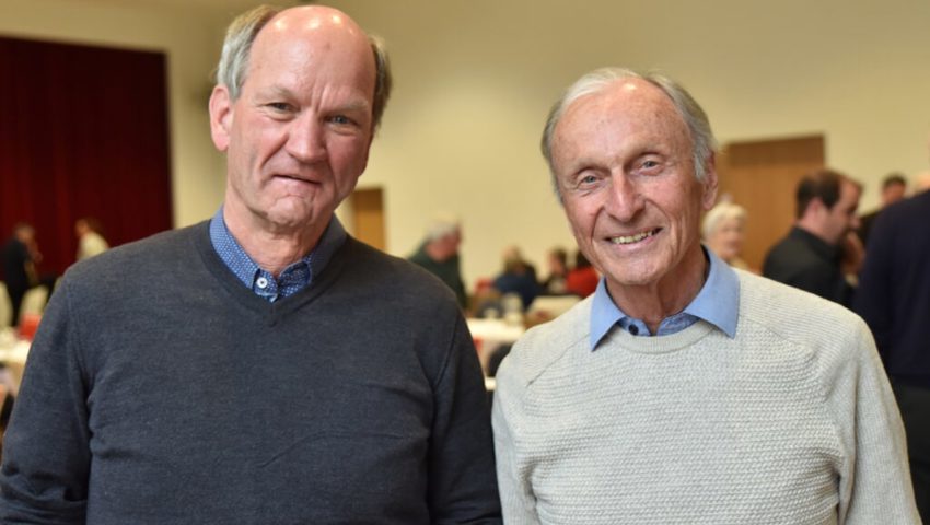  An der Mitgliederversammlung gewählt: Thomas Locher (links) wird Nachfolger von Oskar Keller im Vorstand des Seniorenforums Werdenberg.