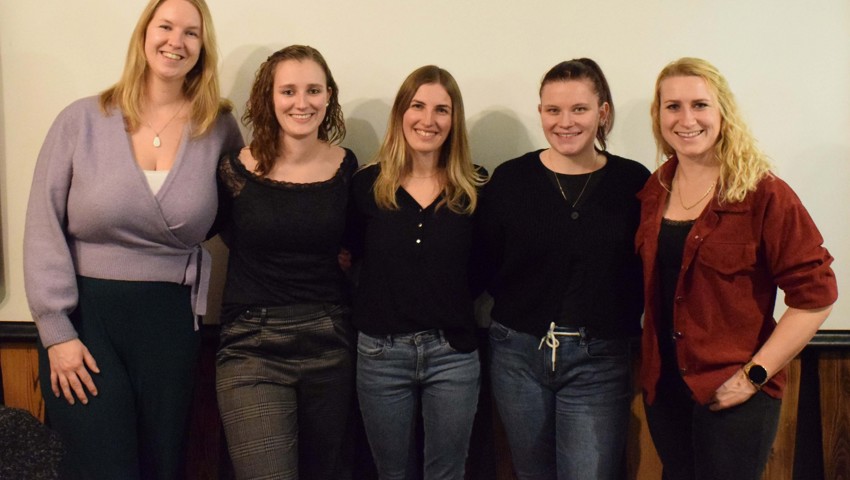 Der neue Vorstand des DTV Weite (von links): Natacha Freuler, Anja Stöber, Sarah Kolb, Lorena Sigron, Nadine Gabathuler.