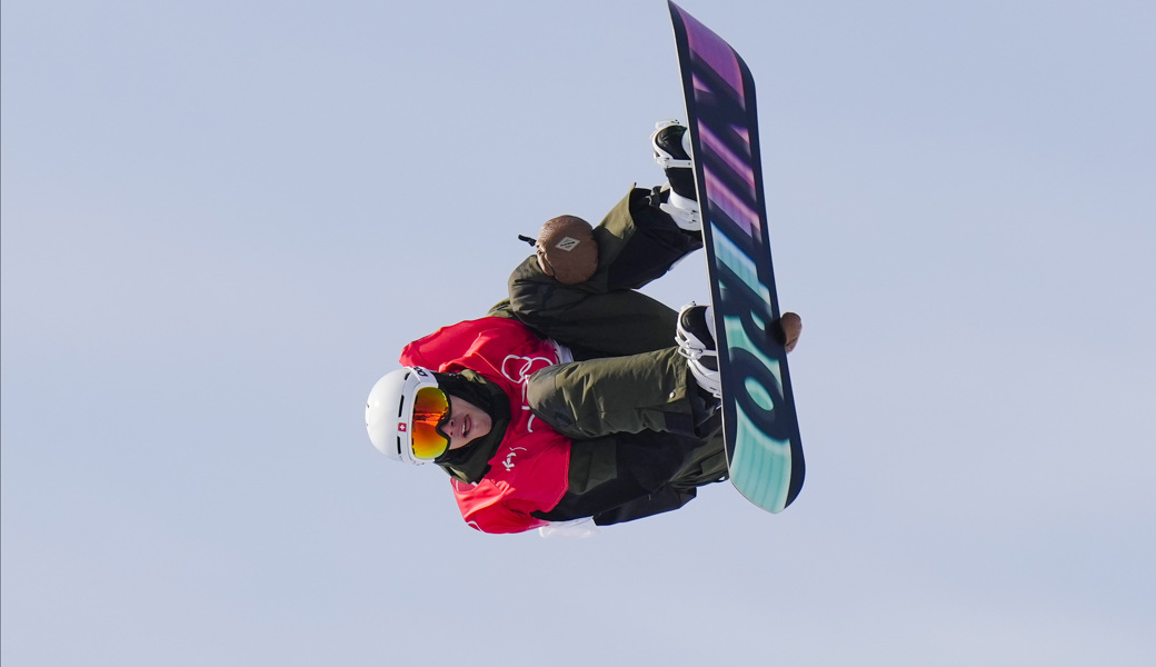 Fussverletzung: Jan Scherrer, hier bei den Olympischen Spielen in Peking 2022, zeigt diesen Winter keine Sprünge mehr in der Halfpipe.