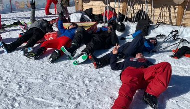 Genussvolle Wintersporttage der Oberstufe bei bestem Wetter im Skigebiet Pizol