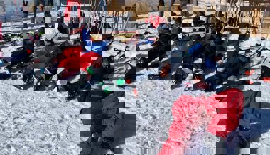 Genussvolle Wintersporttage der Oberstufe bei bestem Wetter im Skigebiet Pizol