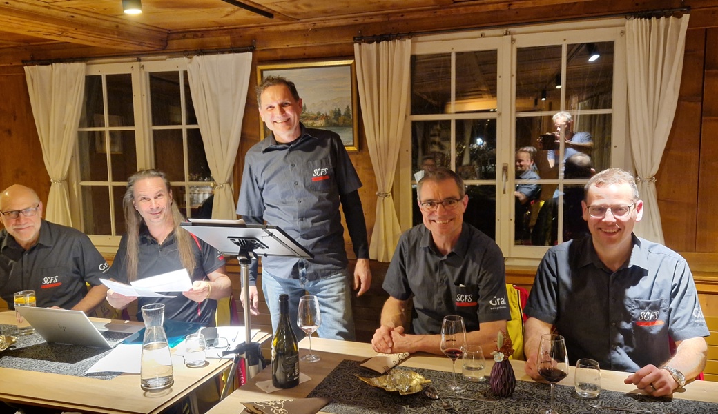 Der Vorstand des Sportclubs Forstegg Salez (von links): Hansueli Dütschler, Pascal Hardegger, Jürg Kugler, Paul Koch, Stefan Würth.