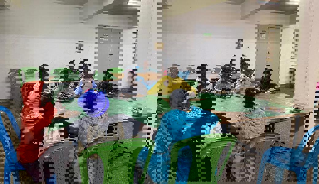 Blick in ein Schulzimmer der Forest Edge Faith Academy. 