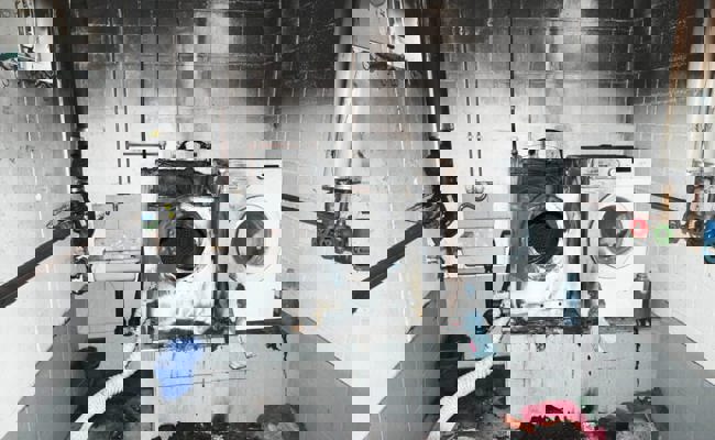 Tumbler verursacht einen Brand - die Bewohnenden wurden evakuiert