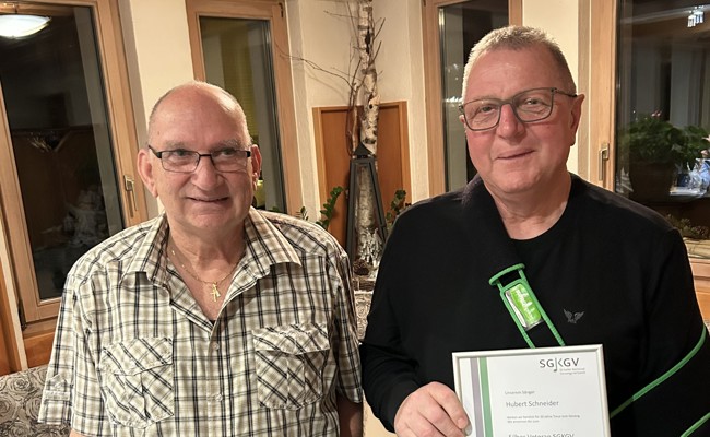 Männerchor ehrt Jubilare und begrüsst neue Sänger