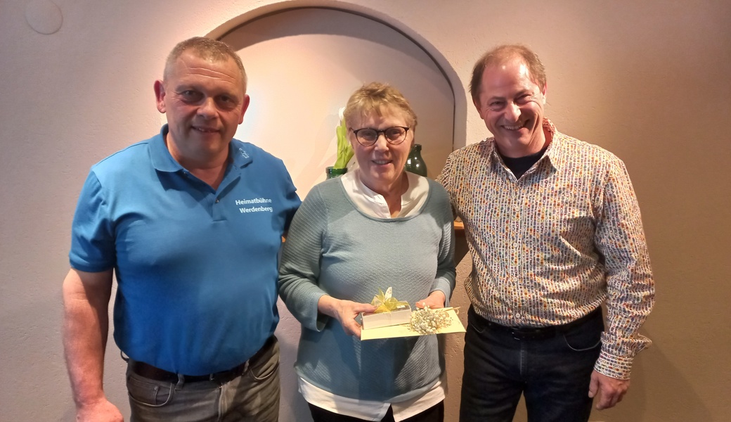 Zufrieden mit den Vorgängen im Verein Heimatbühne Werdenberg: (von links) Markus Saxer, Martha Rohrer, Kaspar Vetsch.