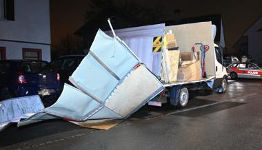 Irrfahrt mit Lieferwagen: 35'000 Franken Schaden