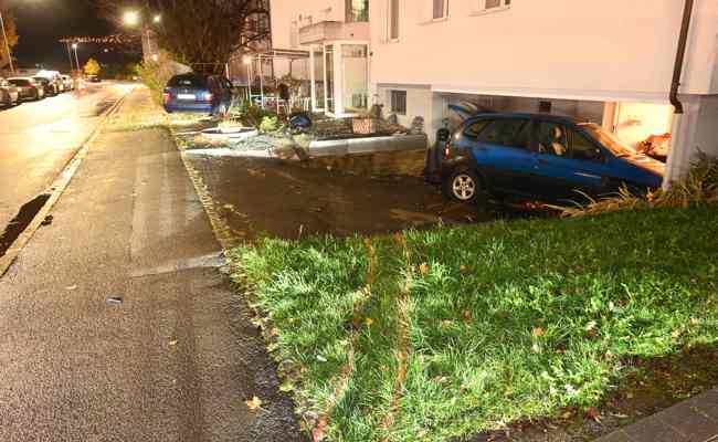 Selbstunfall in Buchs: Erheblicher Sachschaden