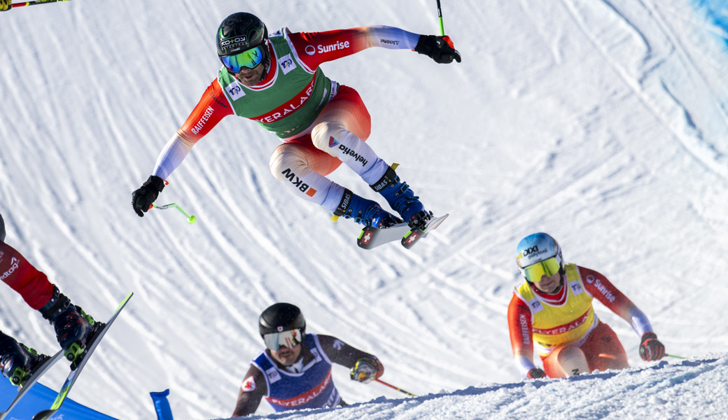 Skicrosser Jonas Lenherr gelangen zwei Top-10-Platzierungen. 