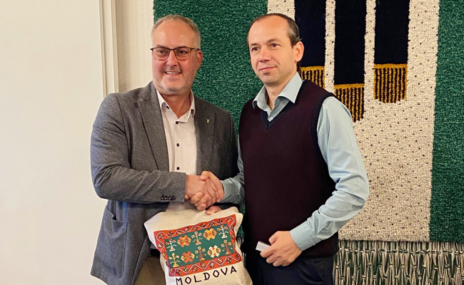 Treffen der Stadtpräsidenten: Rolf Pfeiffer empfing einen moldawischen Amtskollegen