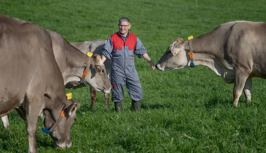 Christian Manser ist überzeugt: «happy cows – happy farmer».