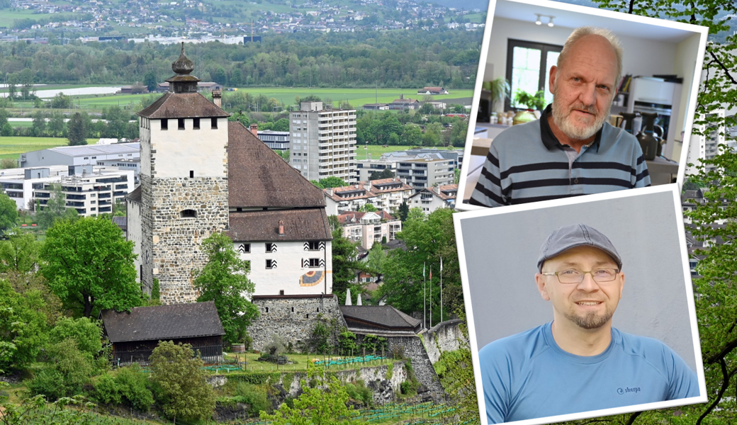 Zwei Spezialisten, ein Ziel: ein Modell des Werdenberger Wahrzeichens