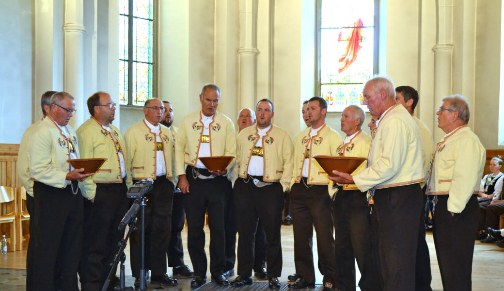 Konzertauftakt des Jodlerklubs Bergfinkli mit dem «Beckijodel».
