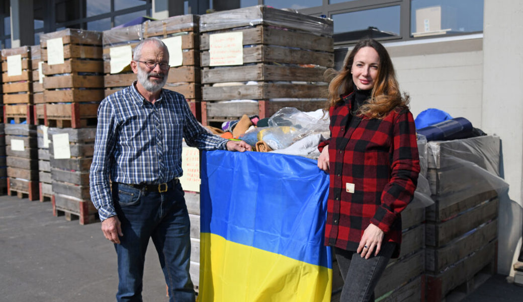  Hans Oppliger vom Verein Humanitäre Nothilfe Ukraine darf auf die Unterstützung von Oleksandra Schiess zählen. 