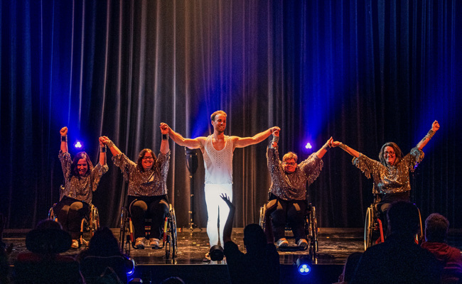 Rollstuhltänzer hatten im SRF-Studio ihren grossen Auftritt