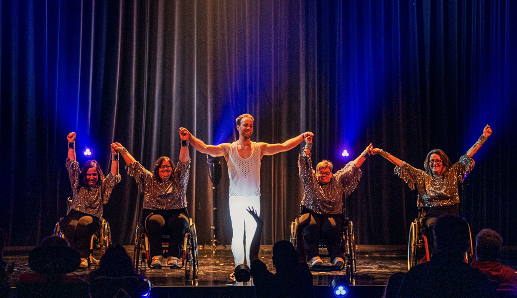 Die Rollstuhltanzgruppe auf grosser Mission in Zürich.