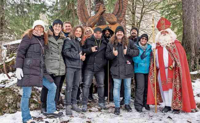 Der Samichlaus besuchte den Megawatt-Fanclub