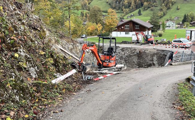 Auf das Gaspedal gekommen: Mann stürzt mit Motorkarren Brücke hinunter