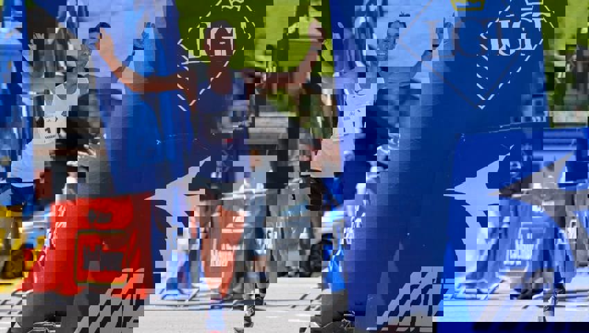  Der Bulgare Shaban Mustafa erreichte das Ziel in Malbun als Erster. 