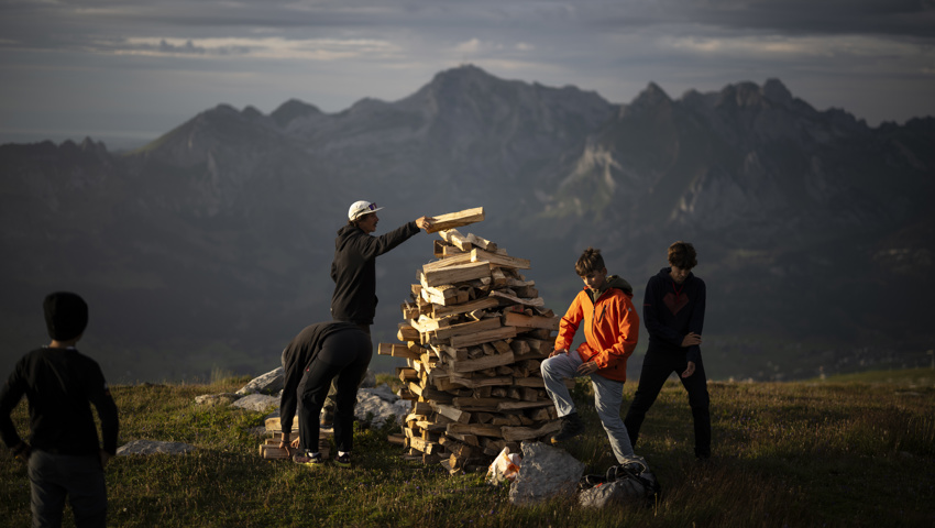 Höhenfeuer auf den Churfirsten gezündet Höhenfeuer auf den Churfirsten gezündet