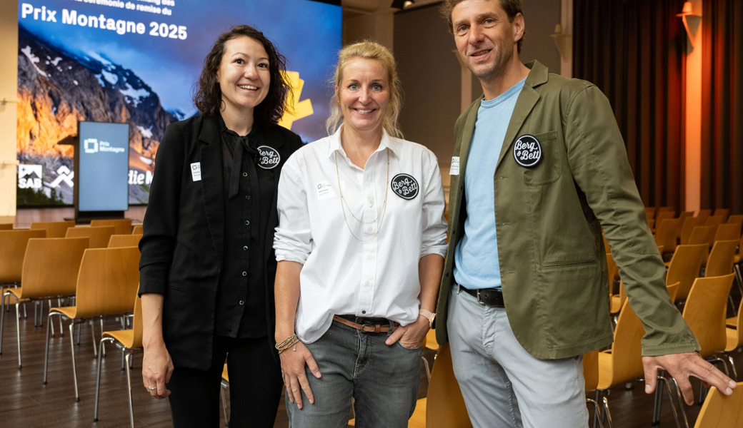 Das Team von «Berg & Bett» ging bei der Verleihung des Prix Montagne 2025 leer aus.