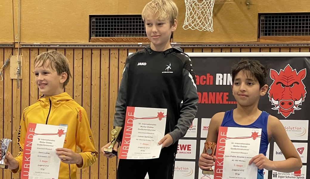 Verdienterweise zuoberst auf dem Podest: Lasse Sprecher.