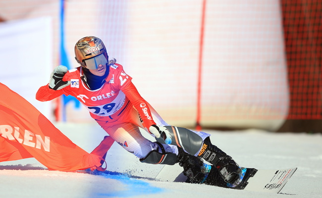 Julie Zogg in St.Moritz auf dem fünften Rang