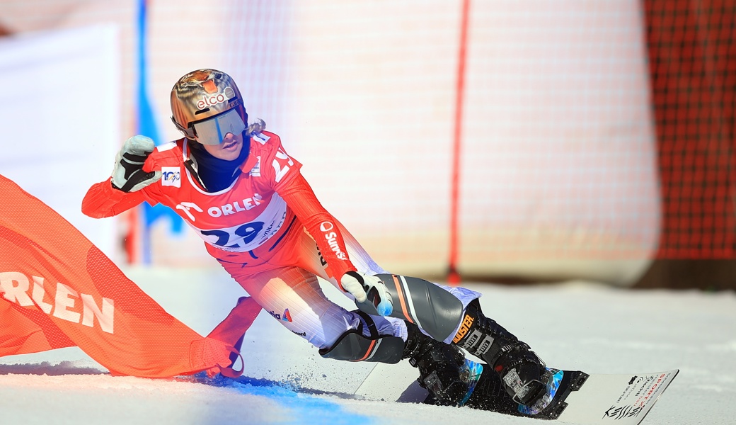 Julie Zogg - hier am Weltcuprennen im Februar in Krynica - wurde in St.Moritz Fünfte.