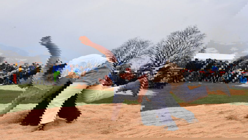  Kjetil Fausch (links) in Nöten: Am Ende resultierte für den Wartauer nach drei Siegen, zwei Gestellten und einer Niederlage Platz 12b. 