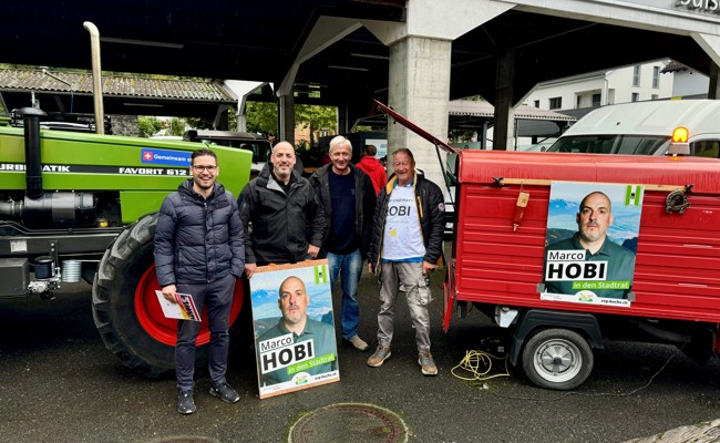 Stadtratskandidat Marco Hobi «bi de Lüt»