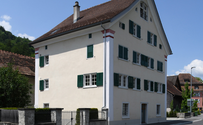 Das Burgäzzi-Stammhaus an der Histengass