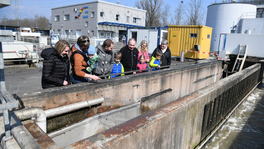  Tag der offenen Tür in der ARA Buchs in diesem Frühling. Bild Hansruedi Rohrer