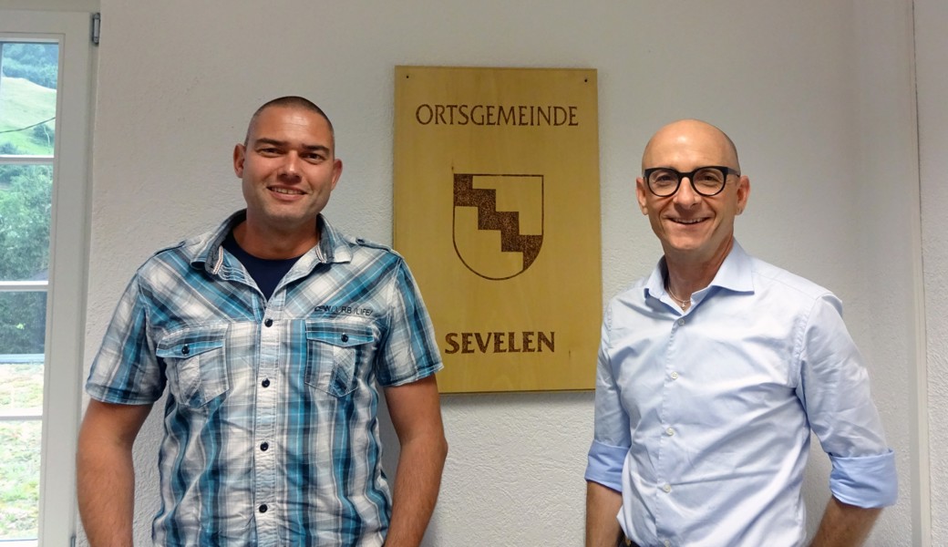 Neue Kandidaten für die Ortsgemeinde Sevelen (von links): Swen Büchel (VR) und Patrick Hämmerle (GPK).