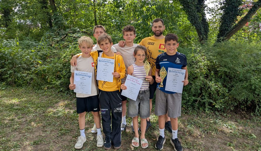 Das Schweizer Team mit Lasse Sprecher (vorne links) und Conny Ritter (vorne, Dritte von links). 