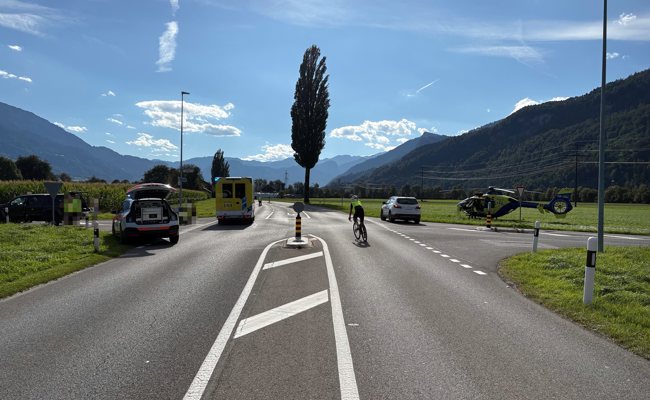 Velofahrer mit SUV zusammengekracht: Luftrettung aufgeboten