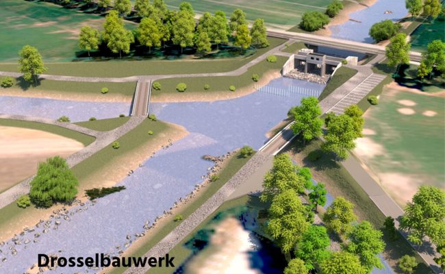Rheintaler Binnenkanal: Drosselbauwerk in Balgach soll künftig vor Hochwasser schützen