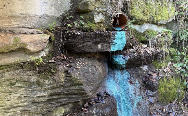 Kupfersulfat in den Ruslenbach gelangt – Flora und Fauna bislang schadlos