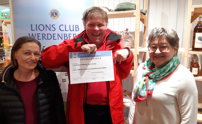 Lions Club spendet an Lukashaus-Stiftung
