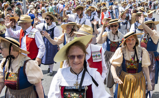 Erstklassige lokale Jodlerklubs am Eidgenössischen