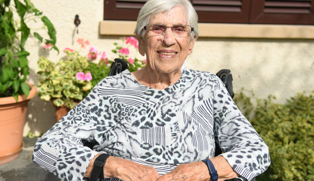  Käthi Schäpper-Eggenberger feiert in Grabs zufrieden ihren 100. Geburtstag. 