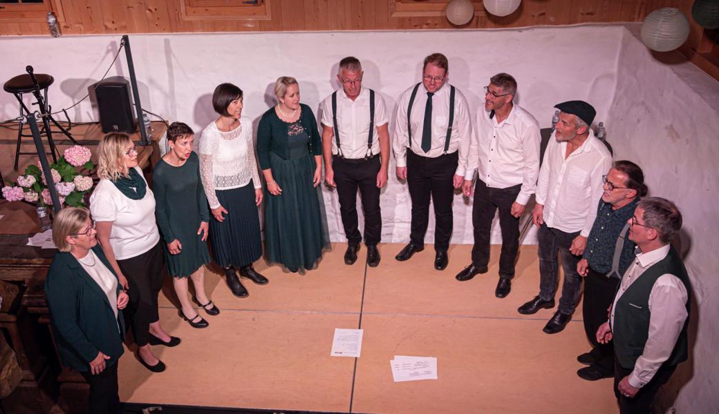 Die A-cappella-Formation Singapur gab Lieder aus verschiedenen Sparten zum Besten.