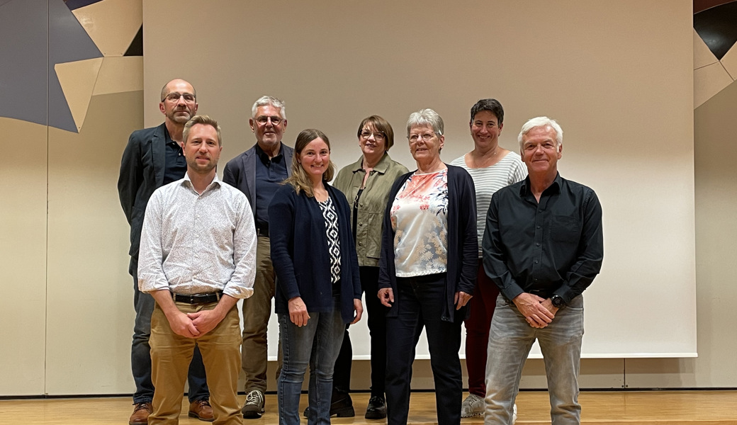An der GV anwesende Vorstandsmitglieder und Koordinatorinnen (v. l.): Peter Baumgartner, Ralph Rütsche, Felix Fust, Claudia Fritsche, Jeannine Blatter, Silvia Frick, Monika Alpiger und Markus Windirsch.
