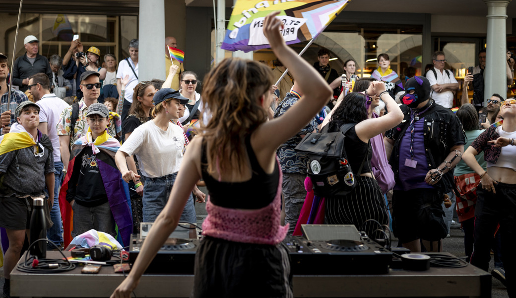 Beste Stimmung an der Mini-Pride.