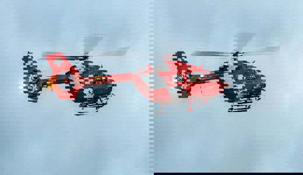 Das Mädchen musste schwerverletzt ins Spital geflogen werden.  