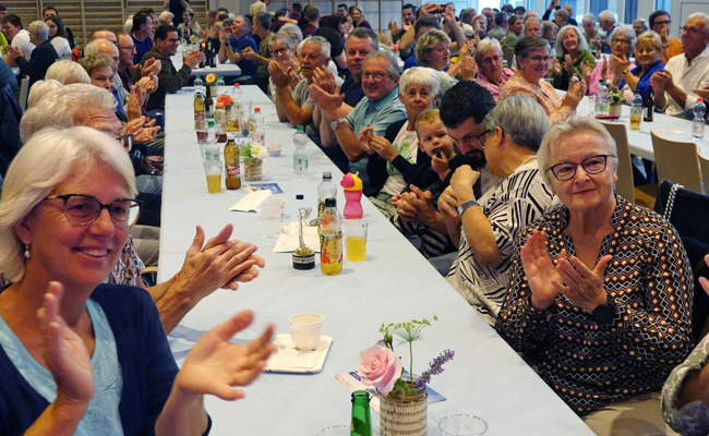 Beim Frühschoppen wurde oberschwäbische Gemütlichkeit zelebriert