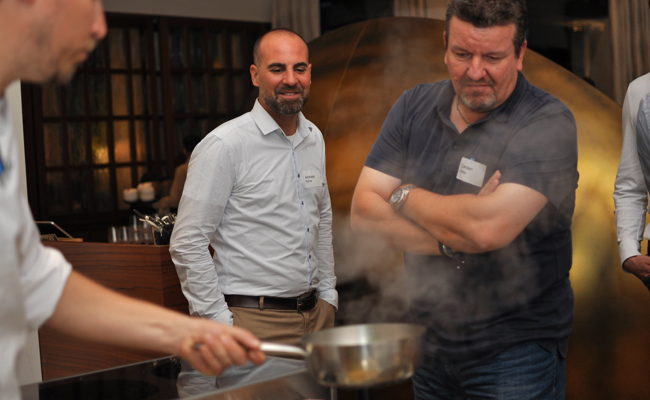 Kundschaft der BuchsMedien AG im Gourmettempel