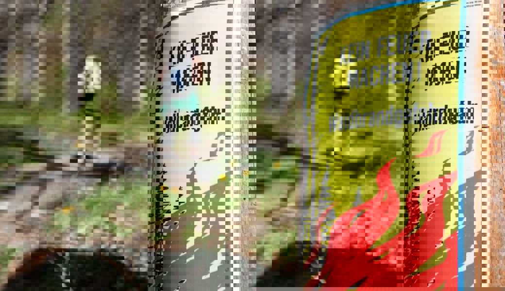  Im Sarganserland gilt bereits ein Feuerverbot im Wald und in Waldesnähe. 