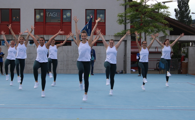 STV Gams glänzt in der Team Aerobic mit Rang eins