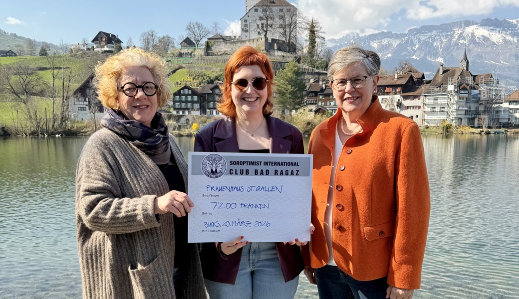 7200 Franken für Neustart: Soroptimistinnen unterstützen Frauenhaus