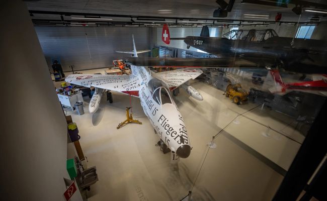 Das Ende einer Ära: Der letzte flugfähige Hunter-Kampfjet der Schweiz wird stillgelegt